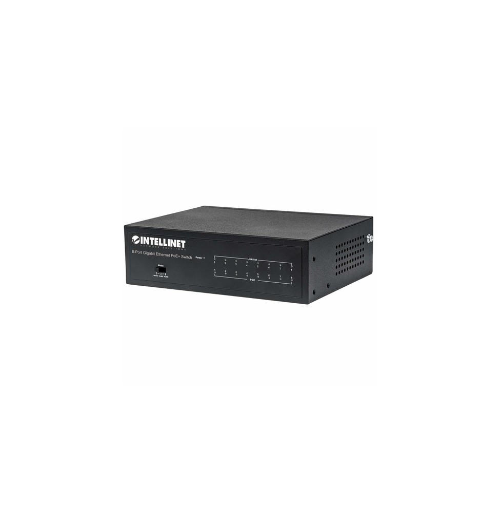 Intellinet 561204 switch di rete Gestito Gigabit Ethernet (10/100/1000) Supporto Power over Ethernet (PoE) Nero