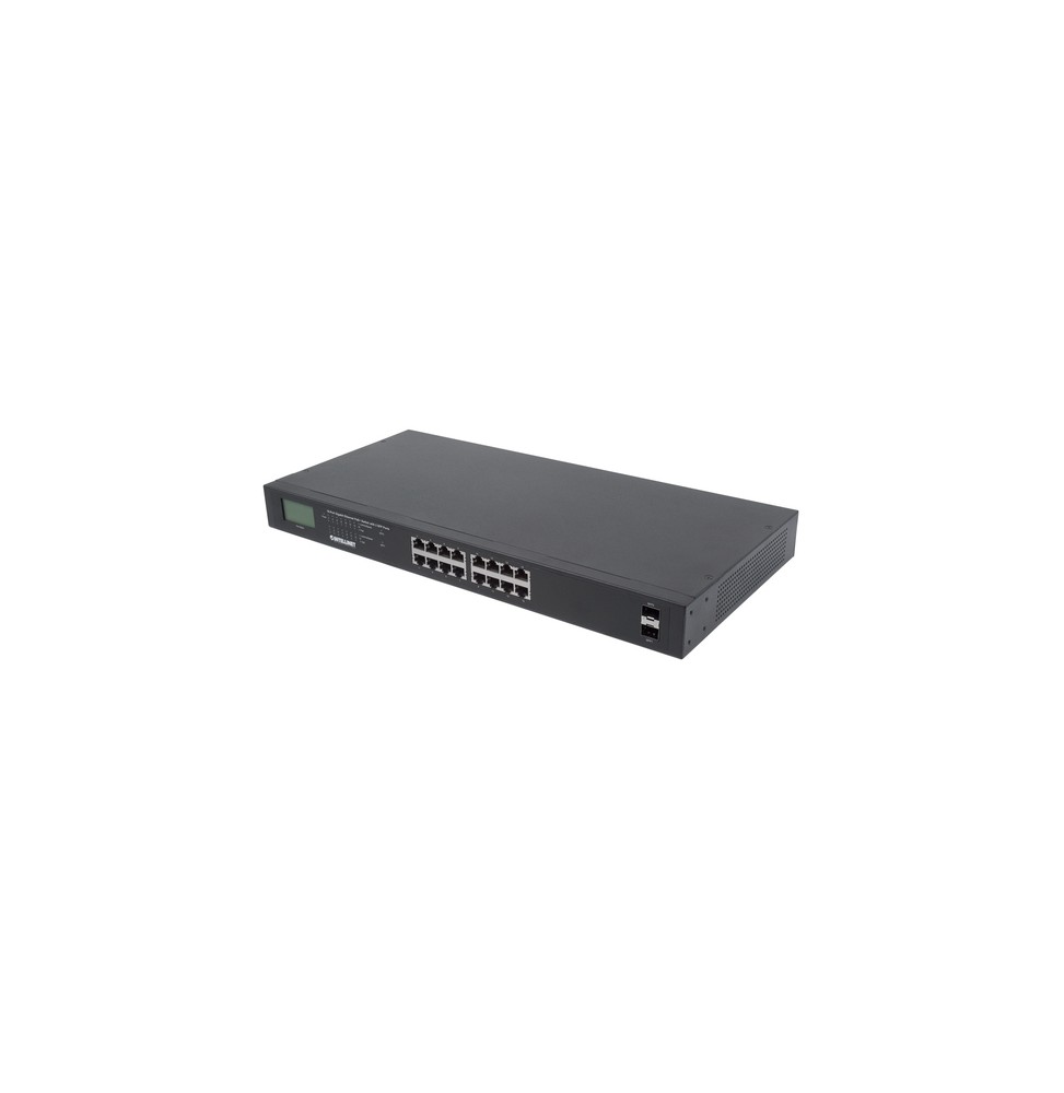Intellinet 561259 switch di rete Non gestito Gigabit Ethernet (10/100/1000) Supporto Power over Ethernet (PoE) Nero