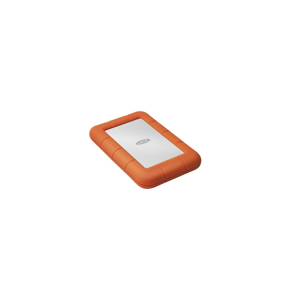 LaCie Rugged Mini disco rigido esterno 1 TB 5400 Giri/min 2.5' Micro-USB B 3.2 Gen 1 (3.1 Gen 1) Arancione, Argento