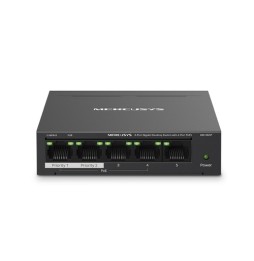 Mercusys MS105GP switch di rete Gigabit Ethernet (10/100/1000) Supporto Power over Ethernet (PoE) Nero