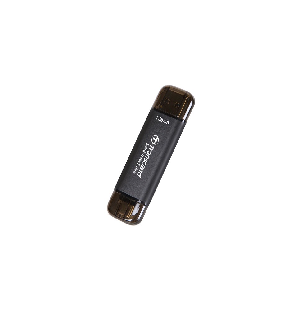 Transcend ESD310C Tecnologia Thunderbolt 128 GB USB Type-A / USB Type-C USB 3.2 Gen 2x2 Nero