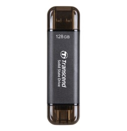 Transcend ESD310C Tecnologia Thunderbolt 128 GB USB Type-A / USB Type-C USB 3.2 Gen 2x2 Nero