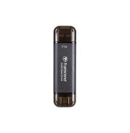 Transcend ESD310C Tecnologia Thunderbolt 1 TB Da USB tipo A a USB tipo C USB 3.2 Gen 2x2 Nero