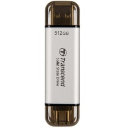 Transcend ESD310 512 GB Da USB tipo A a USB tipo C 3.2 Gen 2 (3.1 Gen 2) Argento