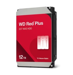 Western Digital Red Plus WD120EFGX disco rigido interno 12 TB 7200 Giri/min 512 MB 3.5' Serial ATA III
