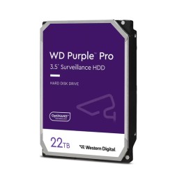 Western Digital Purple Pro disco rigido interno 22 TB 7200 Giri/min 512 MB 3.5' Serial ATA III