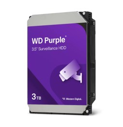 Western Digital Purple disco rigido interno 3 TB 5400 Giri/min 128 MB 3.5' Serial ATA III