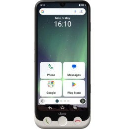 Doro Aurora A30 15,5 cm (6.1') Doppia SIM Android 14 4G USB tipo-C 6 GB 128 GB 5000 mAh Nero, Bianco