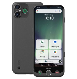 Doro Aurora A30 15,5 cm (6.1') Doppia SIM Android 14 4G USB tipo-C 6 GB 128 GB 5000 mAh Grafite