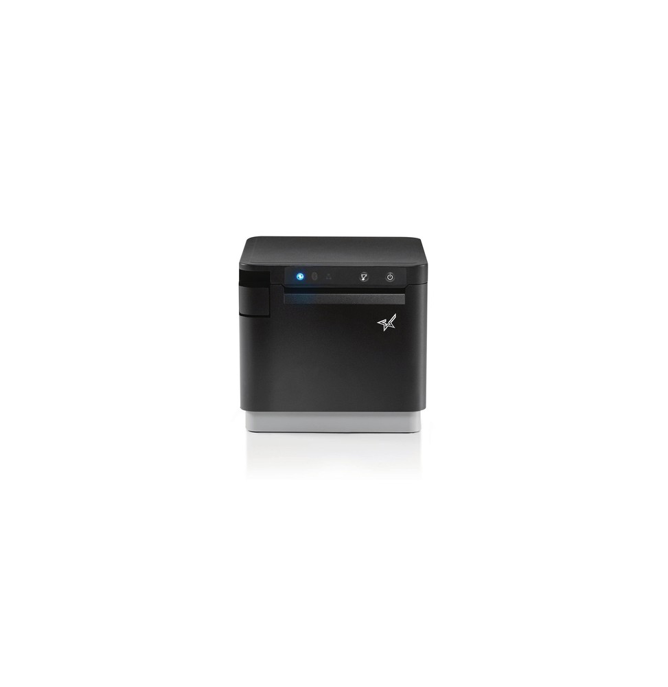 Star Micronics mC-Print3, Thermal, 3in, Cutter, Ethernet (LAN), USB, CloudPRNT, Black, EU & UK, PS60C Power Supply included Con