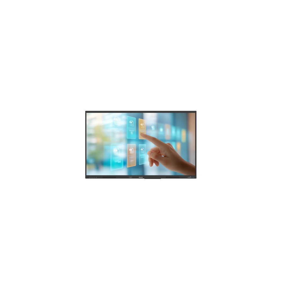Philips 65BDL4252E Pannello piatto interattivo 165,1 cm (65') LCD Wi-Fi 400 cd/m² 4K Ultra HD Nero Touch screen Processore