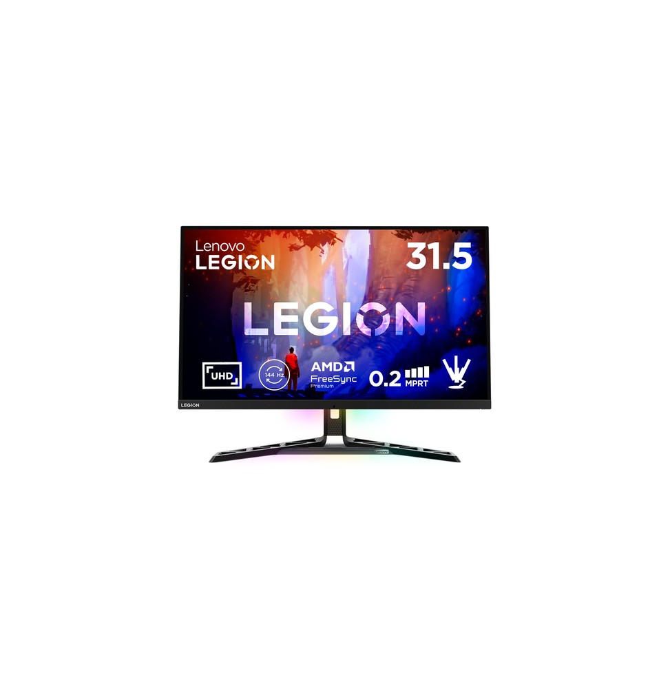 Lenovo Legion Y32p-30 - Monitor Gaming 31.5' IPS Flat UHD / 4K 3840x2160 0 144Hz 0.2ms - Speakers AMD FreeSync Premium + VESA