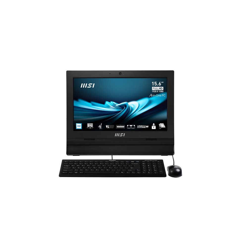 MSI Pro AP162T ADL-042XEU All-in-One PC Intel® N N100 39,6 cm (15.6') 1920 x 1080 Pixel Touch screen PC All-in-one 8 GB