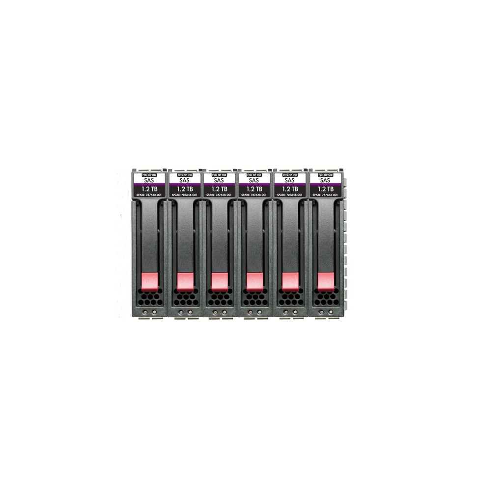 HPE MSA 14.4TB SAS 12G Enterprise 10K SFF (2.5in) M2 3yr Wty 6-pack HDD Bundle