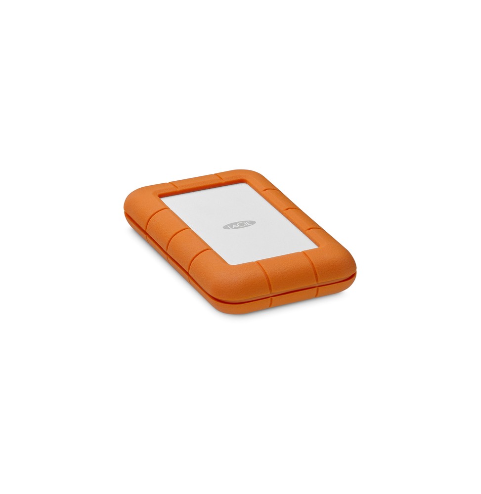 LaCie Rugged Secure disco rigido esterno 2 TB 2.5' USB tipo-C 3.2 Gen 1 (3.1 Gen 1) Arancione, Bianco