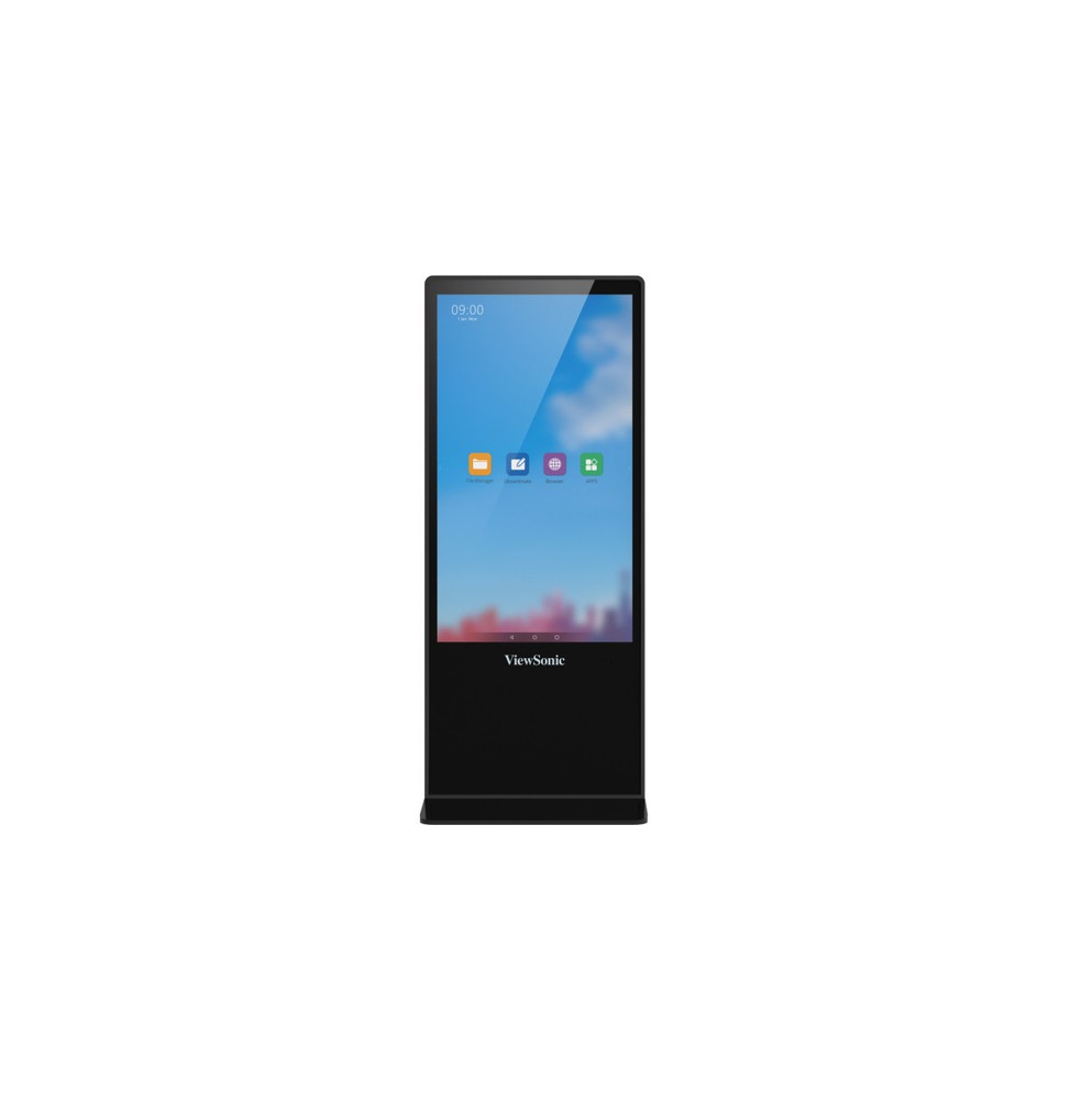 Viewsonic EP5542T visualizzatore di messaggi Design totem 139,7 cm (55') LED 450 cd/m² 4K Ultra HD Nero Touch screen Android 8.0