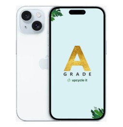 upcycle it Apple iPhone 15 (Refurbished) A 15,5 cm (6.1') Doppia SIM iOS 17 5G USB tipo-C 128 GB Blu Rinnovato