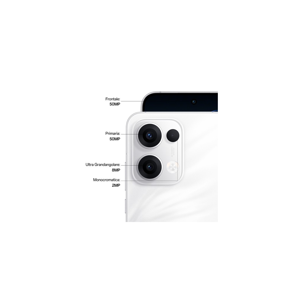 OPPO Reno13 5G AI Smartphone, Tripla fotocamera 50+8+2MP, Selfie 50MP, Display 6.59” 120HZ AMOLED FHD+, 5600mAh, RAM