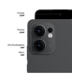 OPPO Reno13 F 5G AI Smartphone, Tripla fotocamera 50+8+2MP, Selfie 32MP, Display 6.67” 120HZ AMOLED FHD+, 5800mAh, RAM
