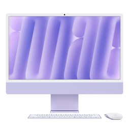 Apple iMac Apple M M4 59,7 cm (23.5') 4480 x 2520 Pixel PC All-in-one 32 GB 1 TB SSD macOS Sequoia Wi-Fi 6E (802.11ax) Viola