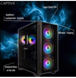 CAPTIVA Highend Gaming R89-503 AMD Ryzen™ 7 7800X3D 32 GB DDR5-SDRAM 2 TB SSD NVIDIA GeForce RTX 5070 Ti Windows 11 Home Midi