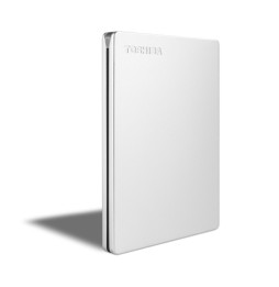 Toshiba Canvio Slim disco rigido esterno 2 TB 2.5' Micro-USB B 3.2 Gen 1 (3.1 Gen 1) Argento