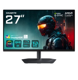 GIGABYTE MO27Q2A Monitor da gioco OLED 2K QHD 27' - 2560 x 1440, 280Hz, 0,03ms, 250 cd/m², FreeSync Premium Pro, DisplayHDR