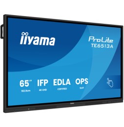 iiyama TE6513A-B2AG Signage Display 163.8 cm (64.5') Wi-Fi 163,8 cm (64.5') 4K Ultra HD Touch screen Processore integrato