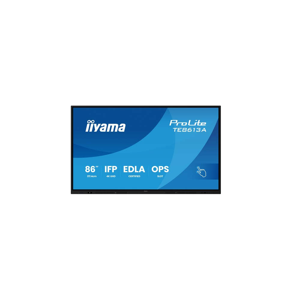 iiyama 86'W IFP 40-Points Bonded PureTouch IR? 2,17 m (85.6') Wi-Fi 4K Ultra HD Touch screen Processore integrato Android