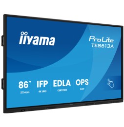 iiyama 86'W IFP 40-Points Bonded PureTouch IR? 2,17 m (85.6') Wi-Fi 4K Ultra HD Touch screen Processore integrato Android