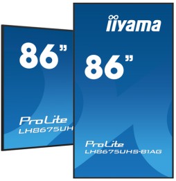 iiyama LH8675UHS-B1AG visualizzatore di messaggi Pannello piatto per segnaletica digitale 2,17 m (85.6') LCD Wi-Fi 500 cd/m² 4K