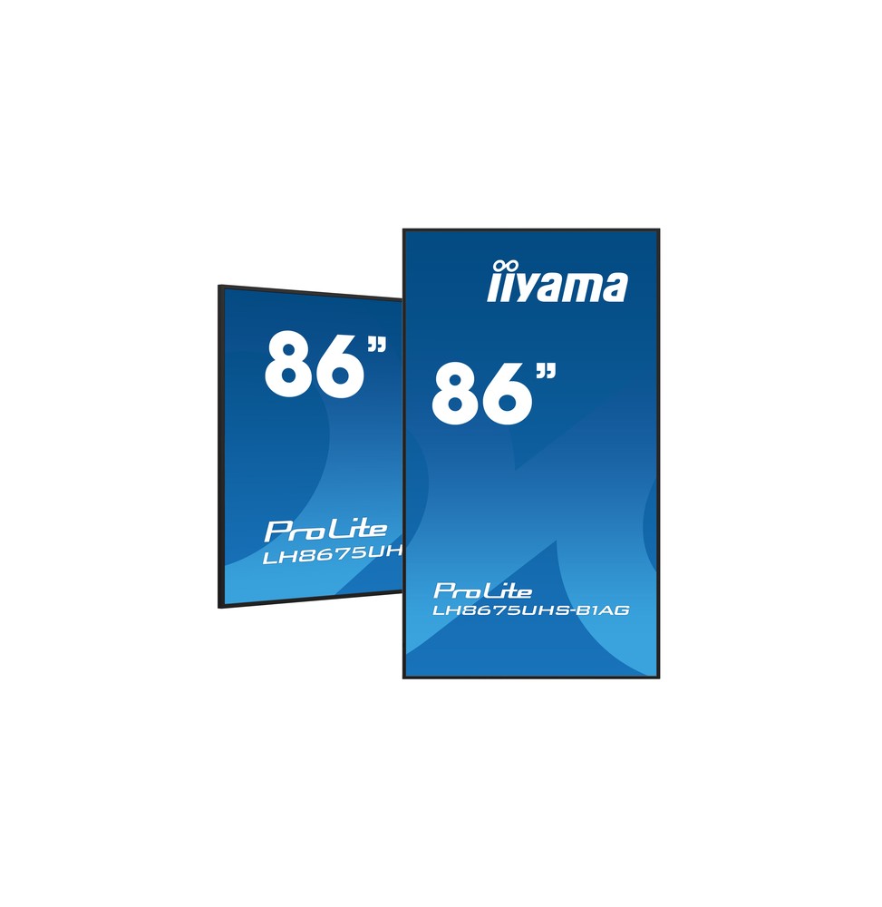 iiyama LH8675UHS-B1AG visualizzatore di messaggi Pannello piatto per segnaletica digitale 2,17 m (85.6') LCD Wi-Fi 500 cd/m² 4K