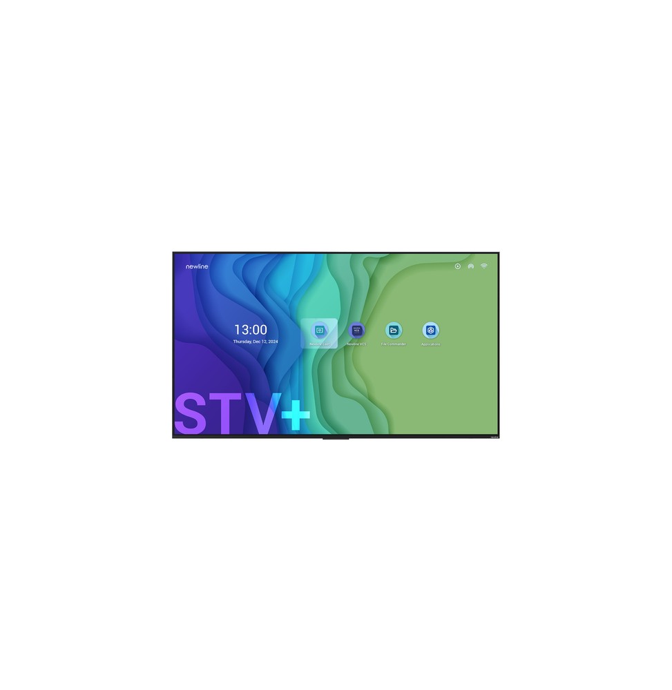 Newline STV+ 65' Pannello piatto per segnaletica digitale 165,1 cm (65') LED Wi-Fi 300 cd/m² 4K Ultra HD Nero Processore
