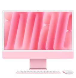 Apple iMac 24'Retina Display 4,5K, Chip M4 con CPU 8‑core, GPU 8‑core, 16GB, 256GB SSD, Rosa