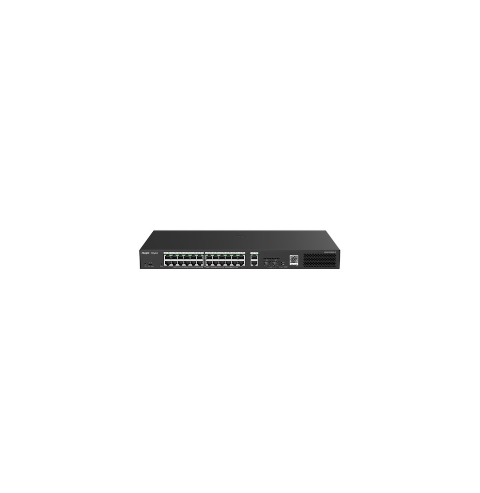Ruijie Networks RG-ES228GS-P switch di rete Gestito Gigabit Ethernet (10/100/1000) Supporto Power over Ethernet (PoE) Nero
