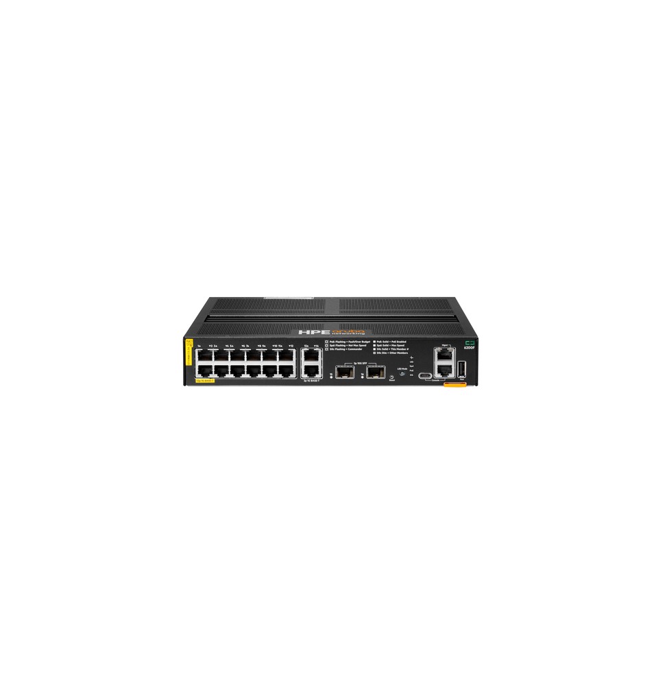HPE Aruba Networking CX 6200F 12G Class4 PoE 2G/2SFP+ 139W Switch
