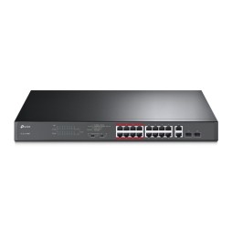 TP-Link TL-SL1218MP switch di rete Non gestito Fast Ethernet (10/100) Supporto Power over Ethernet (PoE) Nero