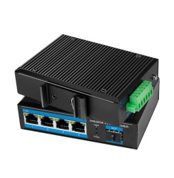 LogiLink NS204 switch di rete Non gestito Gigabit Ethernet (10/100/1000) Nero