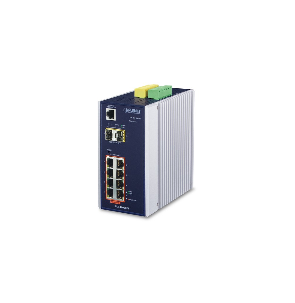 PLANET IGS-10020PT switch di rete Gestito L3 Gigabit Ethernet (10/100/1000) Supporto Power over Ethernet (PoE) Blu, Bianco