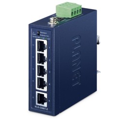 PLANET IGS-500T-E switch di rete Non gestito Gigabit Ethernet (10/100/1000) Blu