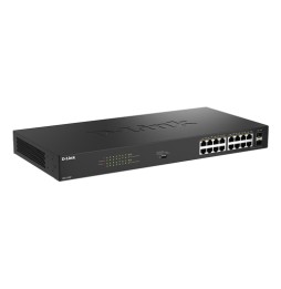 D-Link DGS-1018P Non gestito Gigabit Ethernet (10/100/1000) Supporto Power over Ethernet (PoE) Nero