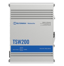 Teltonika TSW200 switch di rete Non gestito Gigabit Ethernet (10/100/1000) Supporto Power over Ethernet (PoE) Alluminio