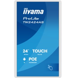 iiyama TW2424AS-W3P visualizzatore di messaggi Pannello piatto interattivo 60,5 cm (23.8') LCD Wi-Fi 450 cd/m² Full HD Bianco