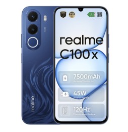 realme C100x 17,3 cm (6.8') Android 16.0 4G USB tipo-C 4 GB 256 GB 7500 mAh Blu