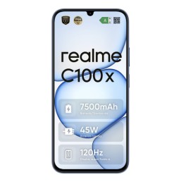 realme C100x 17,3 cm (6.8') Android 16.0 4G USB tipo-C 4 GB 256 GB 7500 mAh Blu