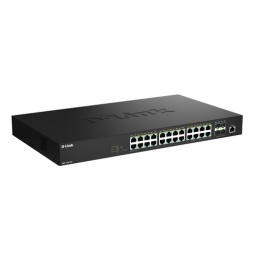 D-Link DMS-1250-28P/E switch di rete Gestito L2 2.5G Ethernet (100/1000/2500) Supporto Power over Ethernet (PoE) Nero