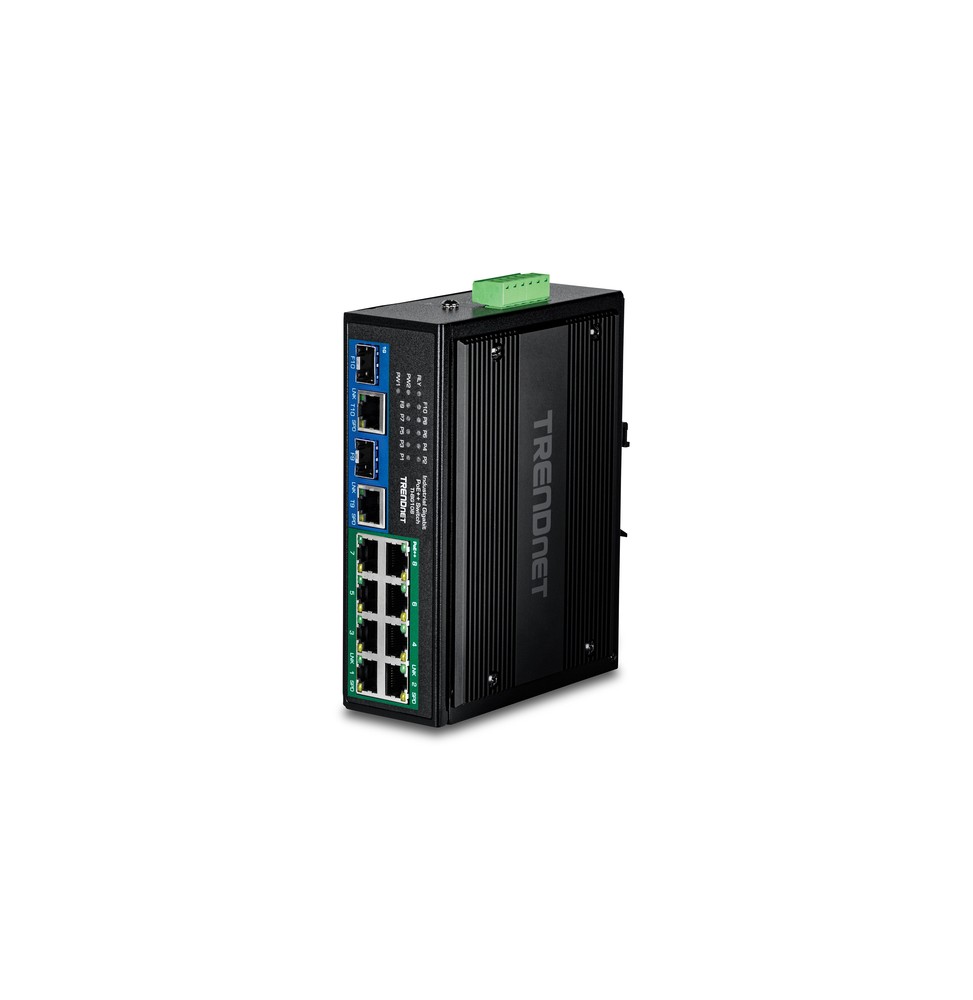 Trendnet TI-BG108 switch di rete Gigabit Ethernet (10/100/1000) Supporto Power over Ethernet (PoE) Nero