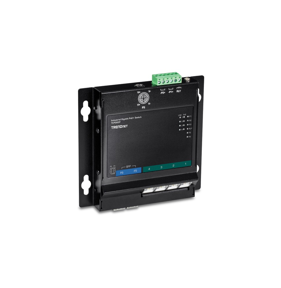 Trendnet TI-PG62F switch di rete Gigabit Ethernet (10/100/1000) Supporto Power over Ethernet (PoE) Nero