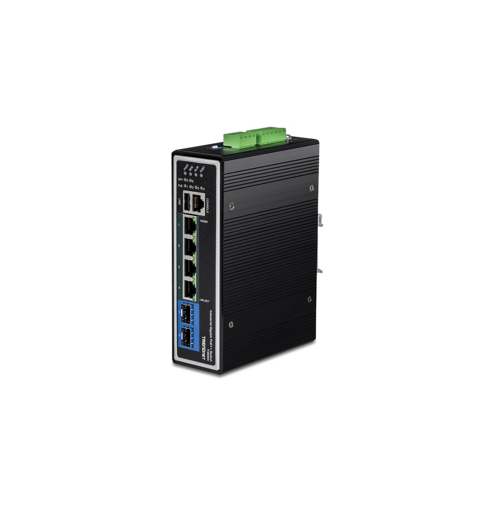 Trendnet TI-BG62I switch di rete Gestito L2+ Gigabit Ethernet (10/100/1000) Supporto Power over Ethernet (PoE) Nero