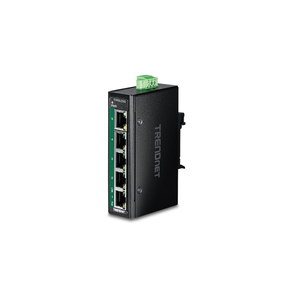 Trendnet TI-PGLC50 switch di rete Non gestito Gigabit Ethernet (10/100/1000) Supporto Power over Ethernet (PoE) Nero
